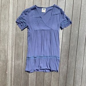 Wild Blue | V-neck T-shirt Dress